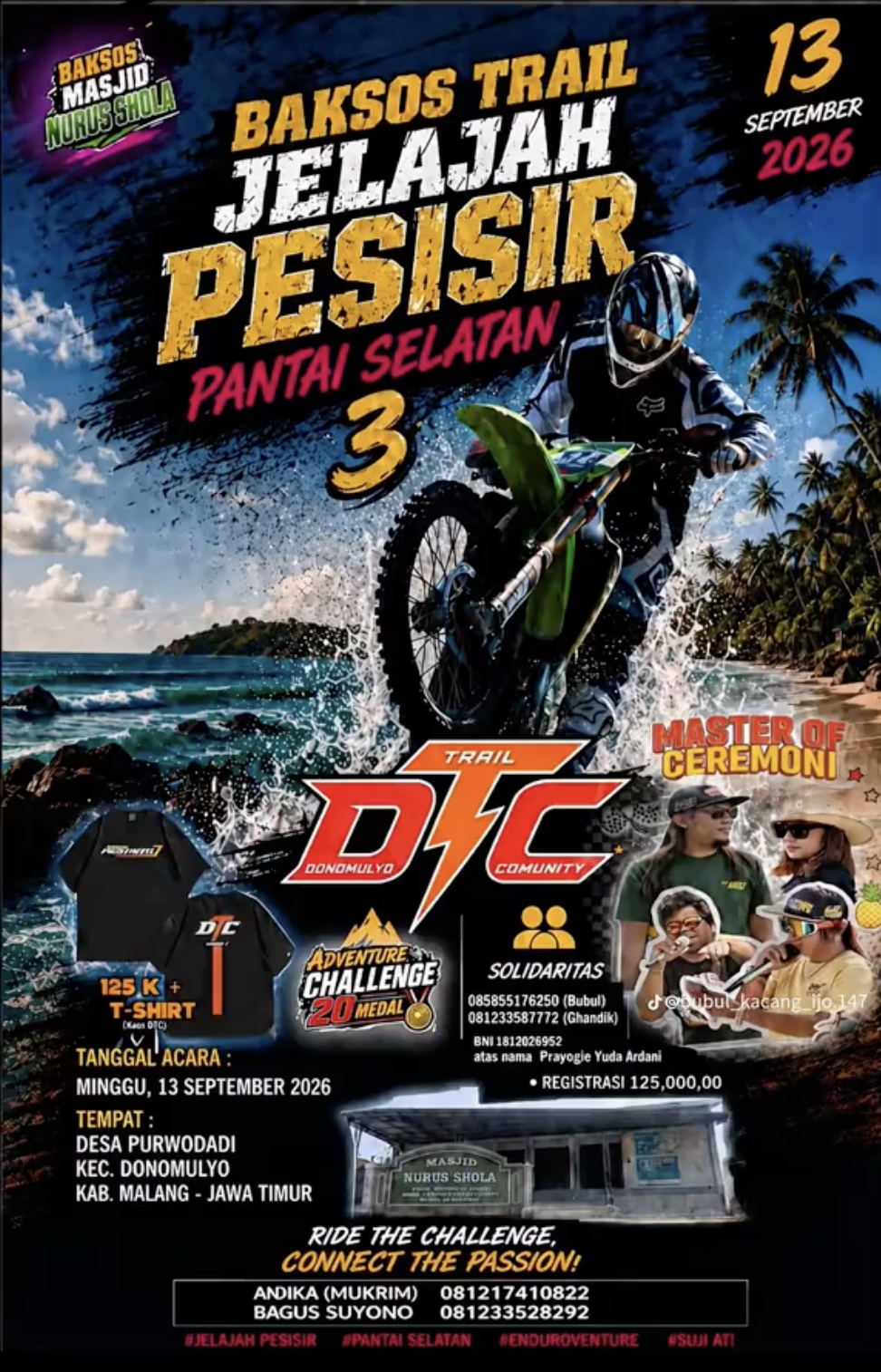 Poster event trabas di Donomulyo, Malang, Jawa Timur